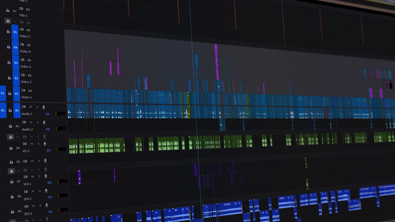 Premiere Pro timeline for a Jesper Makes film